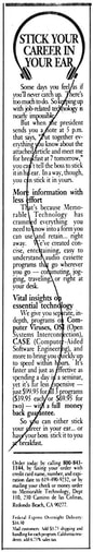 Memorable Technology Wall St. Journal ad